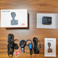 Caméra de tableau de bord 4K+1080P double objectif avant et arrière 2 pouces avec Wi-Fi 5G, enregistreur de conduite avec capteur G et enregistreur GPS en option