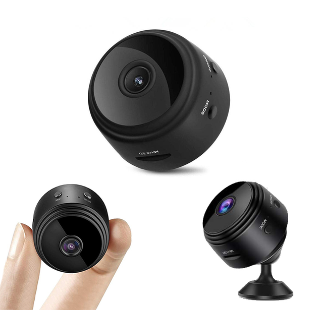 Mini Camera WiFi With Audio and Video Live Feed WiFi Cell Phone App Wireless Recording 1080P HD Nanny Cams With Night Vision