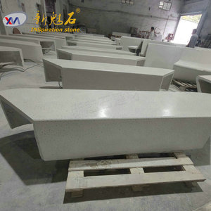 Nuevos Materiales de Construcción de Piedra, Banco de Hormigón UHPC Gris de Alta Resistencia, Asientos para Patio Exterior, Foshan, Guangdong - Product Image 1