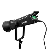 Lumière de studio professionnelle 600W Daylight Bowens COB LED pour vidéo et photo, idéale pour le tournage de films, lampe métallique ZD-600II