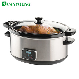8Qt – <span class=keywords><strong>mijoteuse</strong></span> électrique <span class=keywords><strong>Programmable</strong></span> numérique ovale en grès, mécanisme de verrouillage de la marmite analogique à l'autocuiseur - Product Image 2