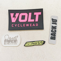 Patch Logo personnalisé Fer sur étiquette en caoutchouc PVC pour vêtements