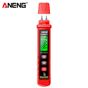 Medidor <span class=keywords><strong>de</strong></span> Humedad Digital para Madera ANENG GN602 con Pantalla LCD, Rango <span class=keywords><strong>de</strong></span> 0~58%, <span class=keywords><strong>Valor</strong></span> Máximo/Mínimo, Pantalla Retroiluminada, 1 Año <span class=keywords><strong>de</strong></span> Garantía, ABS Rojo - Product Image 1