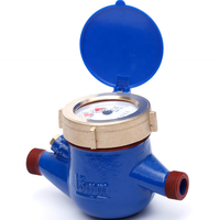 Compteur d'eau froide à cadran sec Multijet en fonte 15mm Installation horizontale ISO 4064 Classe B IP68 Protection OEM Personnalisable