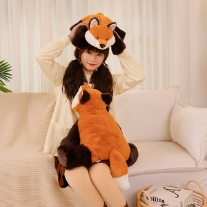 Zorro de peluche de 50cm y 65cm para niños, almohada de animales Kawaii, decoración del hogar - Product Image 3