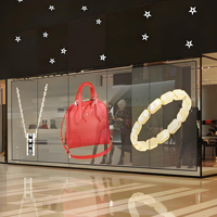 Écran LED flexible transparent de luxe BOE pour publicité intérieure/extérieure, adhésif de collage sur verre, écrans haut de gamme HDR 1000:1 1080P
