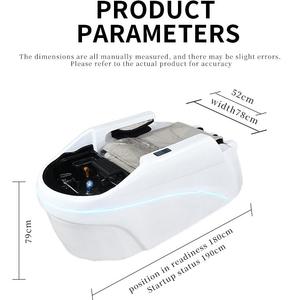 Mesa de masaje eléctrica automática de salón de lujo, silla de champú para lavar el cabello con salida de para hoteles <span class=keywords><strong>y</strong></span> talleres - Product Image 6