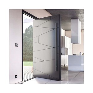 Porte pivotante d'entrée principale en bois massif, moderne et luxueuse, en cèdre, acajou, chevron, <span class=keywords><strong>sapin</strong></span>, teck, bois uni - Product Image 6
