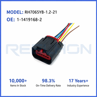 Connecteur automobile étanche MCON 1,2 mm à 5 broches avec faisceau de câblage pour capteur ADAS EPS VW Audi, référence 7065YB-1.2-21 1-1419168-2