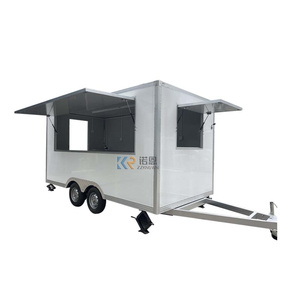 Street Fast Food Pizza Cart Fiberglass Ice Cream <b>Machine</b> for Hamburger Fries Fried <b>Crepe</b> Chips Mobile Kitchen Trailer for Sale - Product Image 3