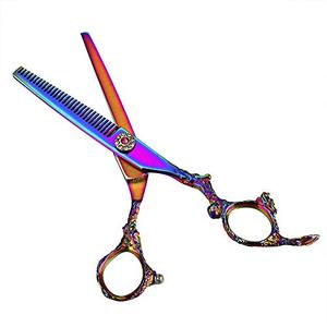 Professionnel 6.5 pouces Salon de coiffure rasoir bord outils ensemble Dragon poignée coupe de cheveux amincissement ciseaux droite beauté outils Kits - Product Image 2