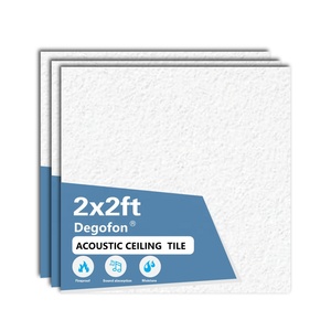 Placas de Techo Modulares Removibles de 600x600mm, Decorativas, Absorbentes de Sonido, Directo de Fábrica, 2x2 pies, Color Negro, Modelo Lceiling Sulat G - Product Image 1