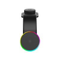 Nouveau Chargeur de Voiture Sans Fil Magnétique Multifonctionnel 15W à Charge Rapide en Alliage d'Aluminium pour Tableau de Bord, Réglable, avec Lumière RGB pour Téléphone (Modèle 2025)