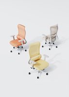 JOHOOFURNITURE Chaise de bureau ergonomique moderne avec repose-pieds, chaise de bureau en maille pour salle de réunion - Accoudoirs réglables, respirante et durable