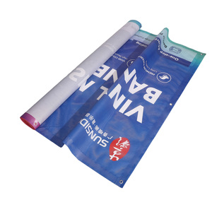 Pancarta de PVC para Exteriores Resistente al Viento, Personalizada de Fábrica, de Gran Tamaño, para Promoción de Ventas en el Mercado, Pancarta Colgante de Vinilo con Orificios, Letrero para Poste - Product Image 1