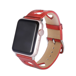 Bracelets de montre <span class=keywords><strong>Apple</strong></span> en cuir de <span class=keywords><strong>luxe</strong></span>, forme cœur, <span class=keywords><strong>bracelet</strong></span> en cuir pour femmes, 38 mm, 42 mm, 45 mm, accessoires pour montre connectée - Product Image 1