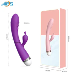 Source Factory No MOQ Custom Logo Color Rabbit Shape Food Grade Silicone Material Sex Toys Woman Vibrator