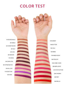 Lápiz Labial Mate al por Mayor en 24 Colores, con Logotipo Privado Personalizado, en Negro, Dorado y Tono Nude, Maquillaje Labial de Terciopelo, Resistente al Agua y de Larga Duración - Product Image 6