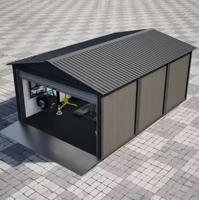 Station de service modulaire mobile – Outil de stockage préfabriqué en panneaux sandwich et acier au design postmoderne (montage rapide et portable)