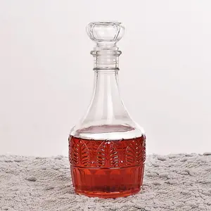 Gift Whisky cocktail wine Decanter Glass Vodka Liquor Whisky Decanter with Glass Lid wine decanter and wine glass set