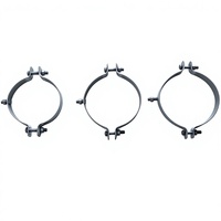 Collier de serrage galvanisé pour poteau en béton, pour l'installation d'éclairage extérieur et le montage de lampadaires, vente en gros