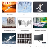 Pantalla LED de Malla XQD T20-2L IP65 Impermeable con Espaciado Personalizado para Uso en Ascensores, Pantalla de Video RGBW Flexible ODM/OEM