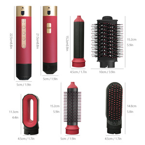 Asciugacapelli Professionale <span class=keywords><strong>5</strong></span> <span class=keywords><strong>in</strong></span> <span class=keywords><strong>1</strong></span> per Salone, Ferro Arricciacapelli e Lisciante a Doppio Uso, Ferro per Onde Grandi, <span class=keywords><strong>Spazzola</strong></span> Riscaldante Elettrica - Product Image 2