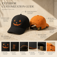 Casquette de baseball unisexe brodée citrouille Jack-o'-lantern de haute qualité – Cadeau d'Halloween saison effrayante – Style vintage pour adultes – Idéale pour les fêtes et le quotidien