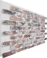 NEU Panneau mural 3D en polyuréthane imitation brique de charbon de bois, style industriel moderne, revêtement mural commercial