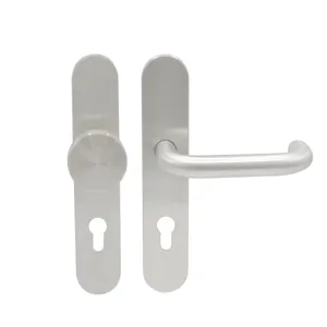 Modern Door Handle U Type Lever With Long Plate stainless steel door handle