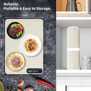 Piatto Riscaldante in Silicone per Alimenti con Funzione Touch Control, Ideale per Riunioni, Banchetti di <span class=keywords><strong>Capodanno</strong></span> e Occasioni Buffet - Product Image 2