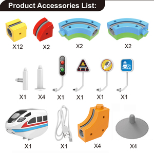 2025 החדש חינוכי צעצוע 39 יח 'להרכיב מסלול קסם להגדיר עם מכונית חשמלית - Product Image 3