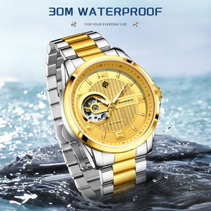 Reloj automático LIGE para hombre, caja y correa de acero inoxidable, resistente al agua, 30 bar, movimiento japonés - Product Image 3
