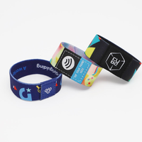 Bracelet élastique tissé NFC RFID intelligent NFC213 en tissu pour paiement sans contact