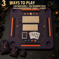 Tapis de jeu flottant en mousse EVA pour Mahjong de minuit, multi-jeux, pour Mahjong américain, Rummy et cartes imperméables