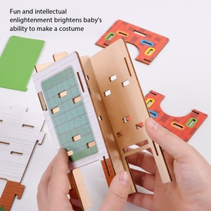 Set Educativo Montessori Tre-in-Uno con Bastoncini di Legno per <span class=keywords><strong>Disegno</strong></span> e Gioco di Equilibrio per Bambini 4-6 Anni - Product Image 6