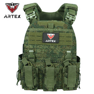 Porte-plaques MOLLE modulaire léger découpé au laser en nylon 1000D, gilet tactique réglable à dégagement rapide et durable - Product Image 1