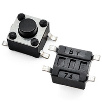 Micro-interrupteur tactile SMD à bouton-poussoir de 4,5x4,5x3 mm à 4 broches à profil bas pour réparation de clé de voiture à distance et remplacement de carte PCB