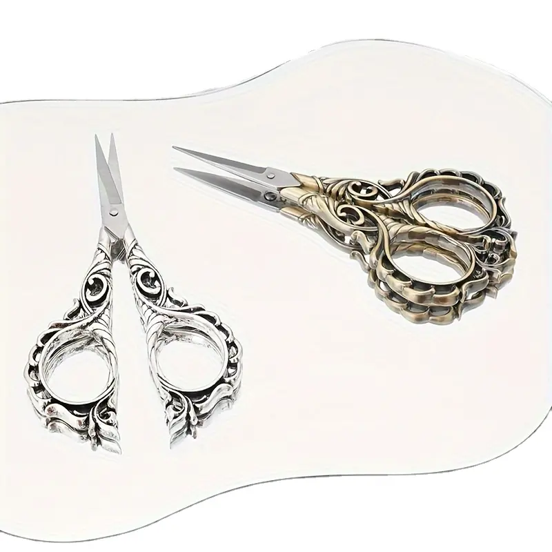 Boutique vintage Baroque scissors Handmade sewing scissors window cut