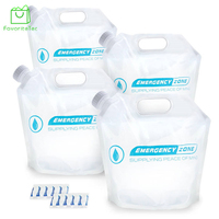 Sac à bec avec bec verseur, boisson personnalisée, 5 litres, debout, en Aluminium biodégradable, sac d'eau pliable liquide de 10ml