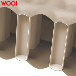 ที่นอนลม Woqi ขนาด 190x140x25 ซม. แบบเตียงคู่ กันน้ำ ผลิตจาก PVC พร้อมปั๊มลมและกระเป๋าเก็บของ สีเทา ดีไซน์เรียบง่าย - Product Image 5