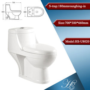 Inodoro de Cerámica Estilo Chino Oriental, Tamaño WC - Product Image 5