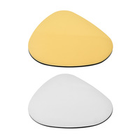 Sous-verre en acier inoxydable écologique, vente en gros d'usine, couleur personnalisée, design moderne et élégant, tapis créatif pour tasses à café et thé