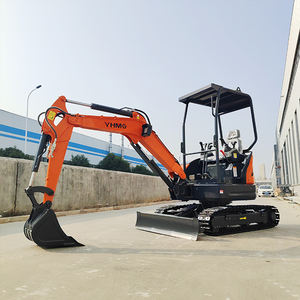 Mini escavatore cingolato idraulico scavatore cingolato con 360 gradi ruotare compatto 1 Ton 2ton escavatore con allegato per la vendita - Product Image 2