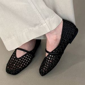 Chaussures bateau femme tissées à la main, confortables et décontractées, à bout carré, plates et respirantes, style mocassins, pour l'été 2025 – Nouvelle collection tendance - Product Image 3