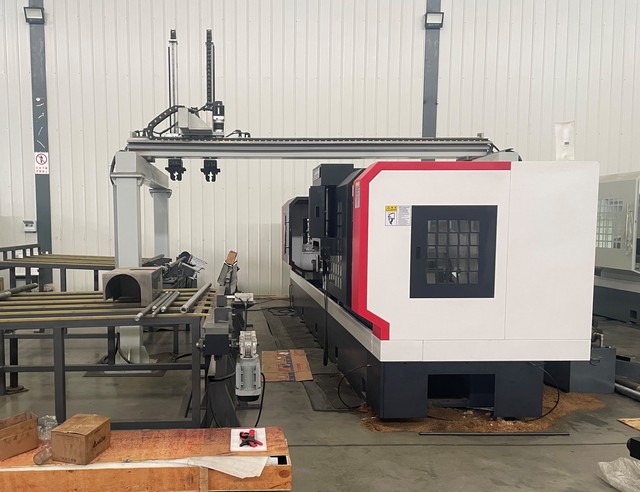 CNC Horizontal Flat Bed Lathe Automatic High Precision Machining Workpiece Machine GSK Control Single Spindle Medium Duty