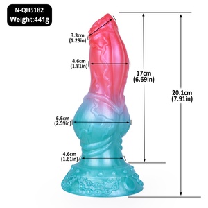 NNSX Fantasy Monster Dog <b>Dildo</b> for Anal Vaginal g Spot Clit Stimulation Silicone Dog Cock Sex Toy for Men Women - Product Image 2
