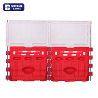 Baoye Clôture de sécurité scolaire de 2100mm de hauteur Blocs de barrière en plastique HDPE pour la sécurité routière