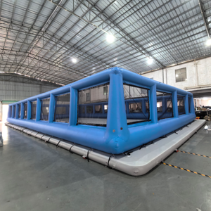 Gran Arena Inflable Económica para Paintball, Campo <span class=keywords><strong>de</strong></span> Juego Deportivo Duradero con Búnkeres, Campo Inflable para Tiro con Arco y Paintball - Product Image 3