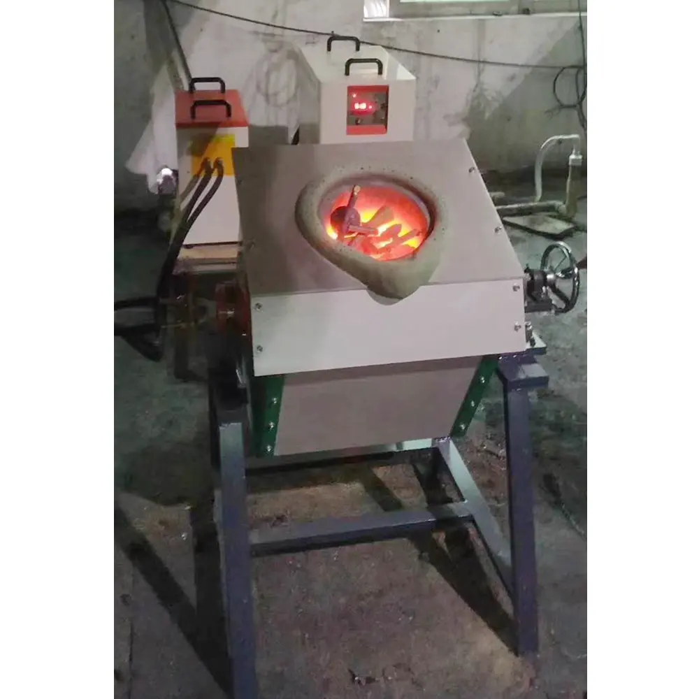 RXS 50KW IGBT Medium frequency induction electric melting furnace for melting gold iron steel copper aluminium brass